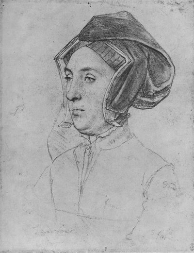 Nainen: Tuntematon, c1532-1543 1945 tekijältä Hans Holbein der Jüngere