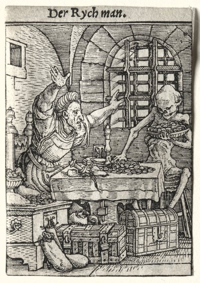 Dance of Death: The Miser tekijältä Hans Holbein the Younger