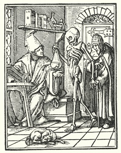 Kuolema ja lääkäri tekijältä Hans Holbein der Jüngere