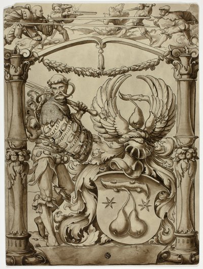 Sveitsin vaakunoiden suunnittelu tekijältä Hans Holbein the Younger
