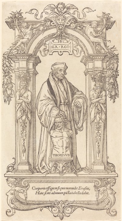 Erasmus Rotterdamilainen, n. 1538. tekijältä Hans Holbein der Jüngere