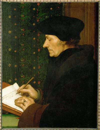 Erasmus von Rotterdam, humanisti ja kirjailija ... tekijältä Hans Holbein the Younger