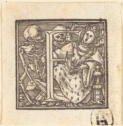 Kirjain F tekijältä Hans Holbein der Jüngere