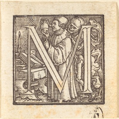 Kirjain M tekijältä Hans Holbein der Jüngere