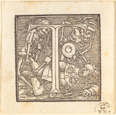 Kirjain T tekijältä Hans Holbein der Jüngere