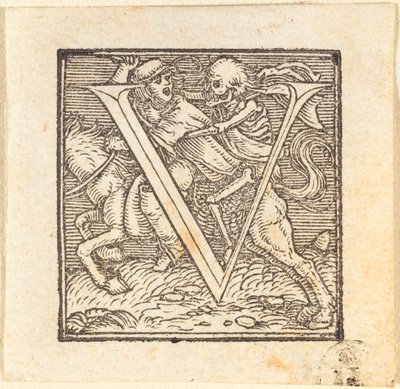 V kirjain tekijältä Hans Holbein der Jüngere