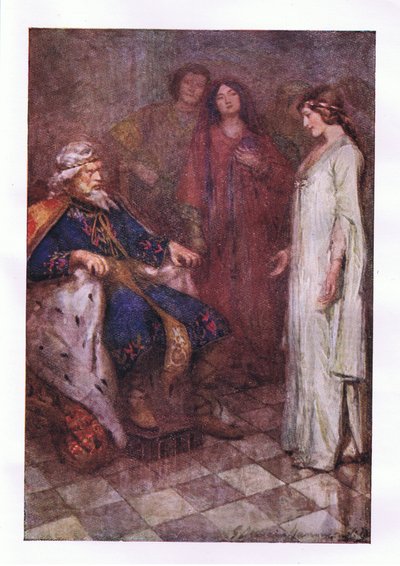 Ei mitään, herrani, kirjasta The Complete Works of Shakespeare, jonka on julkaissut George Harrap & Co Ltd, 1920-luvulla. tekijältä Hans Holbein der Jüngere