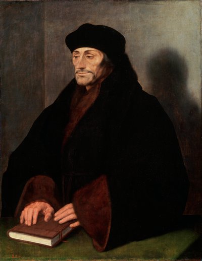 Erasmus Rotterdamilaisen muotokuva, 146669-1536, 1523 tekijältä Hans Holbein der Jüngere