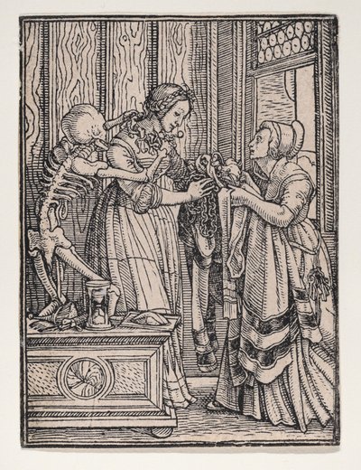 Kreivitär, teoksesta "Kuolemantanssi" tekijältä Hans Holbein the Younger