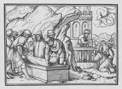 Joosefin kuolema, Genesis L, 26 tekijältä Hans Holbein der Jüngere