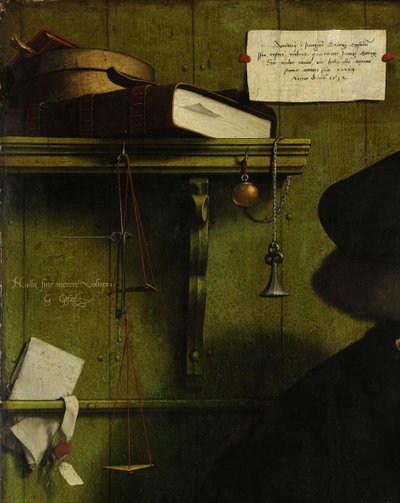Kauppias Georg Giszen yksityiskohta, 1532 tekijältä Hans Holbein der Jüngere