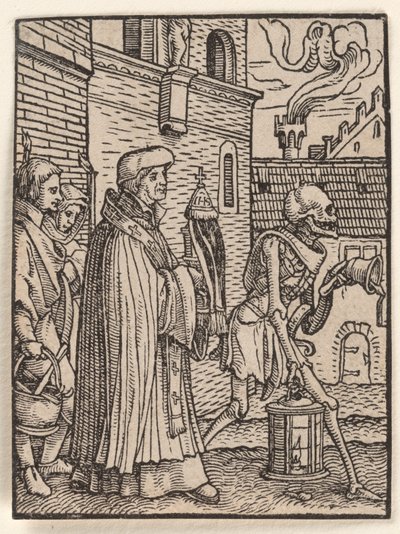 Pappi, teoksesta "Kuolemantanssi" tekijältä Hans Holbein the Younger