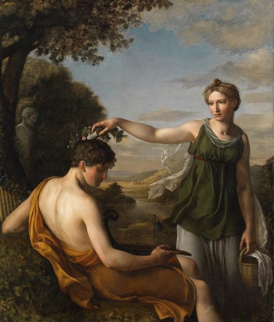 Chloe, Oeri, Hans Jakob (1782-1868). Öljy kankaalle tekijältä Hans Jakob Oeri