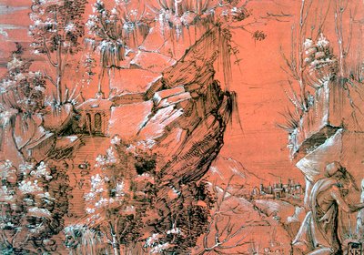 "Pyhä Hieronymus puutarhassa", 1510-1531 tekijältä Hans Leu The Younger