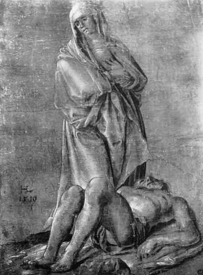 "Neitsyt ja kuollut Kristus", 1913. tekijältä Hans Leu The Younger