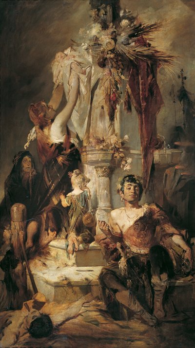 Muinainen uhrikohtaus tekijältä Hans Makart