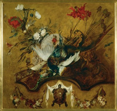 Suuri metsästys asetelma ... (maalaus kankaalle) tekijältä Hans Makart