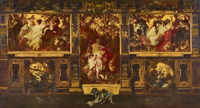 Cupidos moderns: disseny per decorar un acabat de paret tekijältä Hans Makart