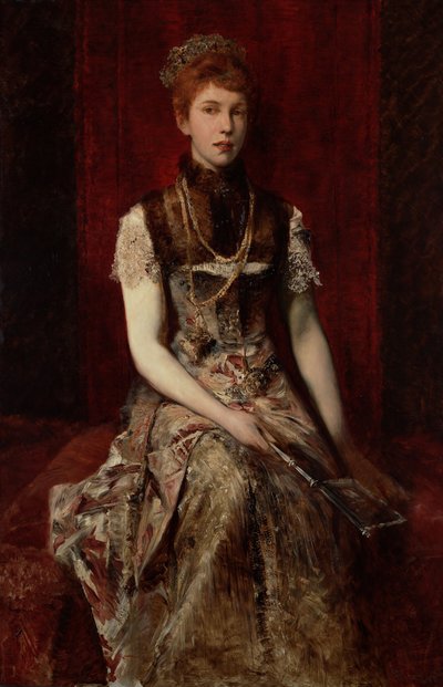 Dora Fournier-Gabillonin muotokuva, noin 1879 tekijältä Hans Makart