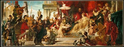 Venedig kunnioittaa Caterina Cornaroa (maalaus kankaalle) tekijältä Hans Makart