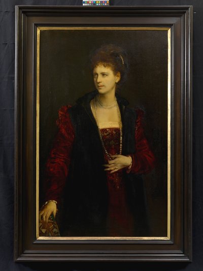 Zerline Gabillon, syntynyt Würzburgissa (1834–1892), näyttelijä tekijältä Hans Makart