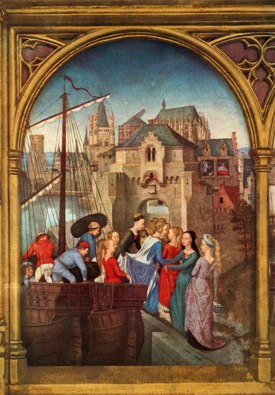 Saapuminen Kölniin, 1489. tekijältä Hans Memling