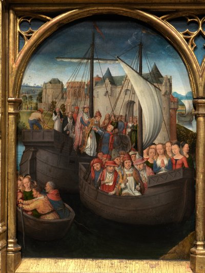 Detalhe do Relicário de Santa Úrsula Finlandesa tekijältä Hans Memling