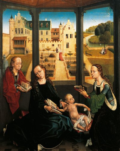 Madonna ja lapsi puutarhassa tekijältä Hans Memling