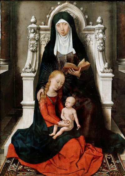 Madonna ja lapsi Pyhän Annan kanssa tekijältä Hans Memling