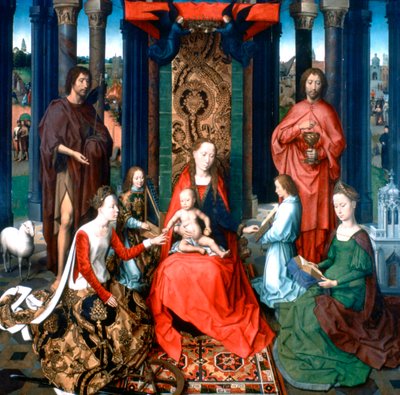 Pyhän Johannes Kastajan ja Pyhän Johannes Evankelistan triptyykki, 1479 tekijältä Hans Memling