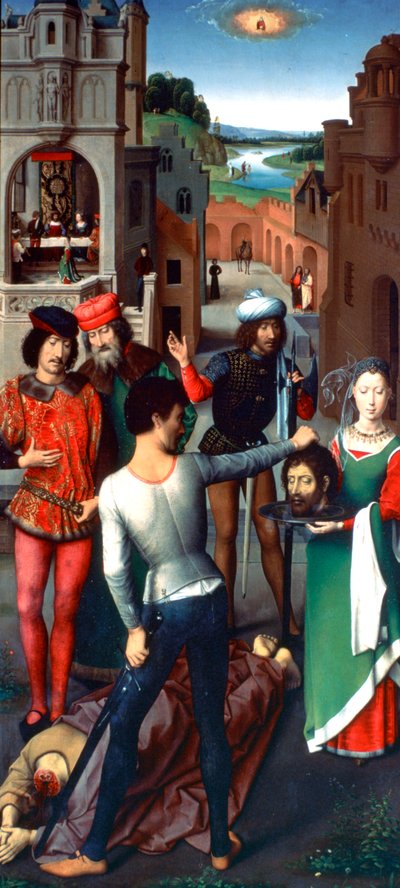 Pyhän Johannes Kastajan ja Pyhän Johannes Evankelistan triptyykki, 1479 tekijältä Hans Memling