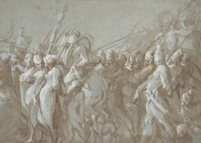Sotilaallinen kulkue, 1500-luku. tekijältä Hans Mont