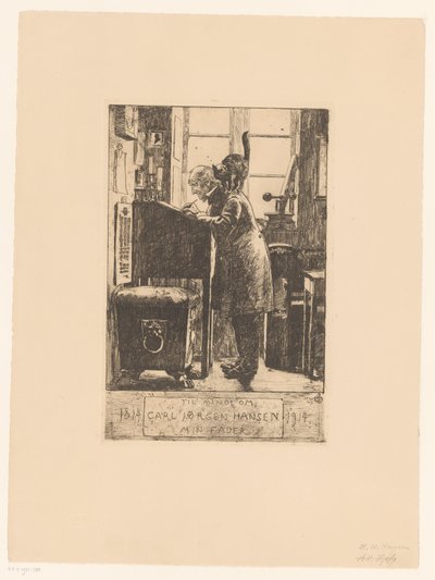Vader van de artist Isäni Carl Jorgen Hansenin muistoksi / 1814 1914 tekijältä Hans Nicolai Aksel Hansen