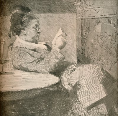 Taiteilijaäidin muotokuva, c1912 tekijältä Hans Nikolaj Hansen