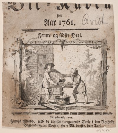 Nimivinjetti "Bii-Kuben vuodelle 1761", osa V tekijältä Hans Quist