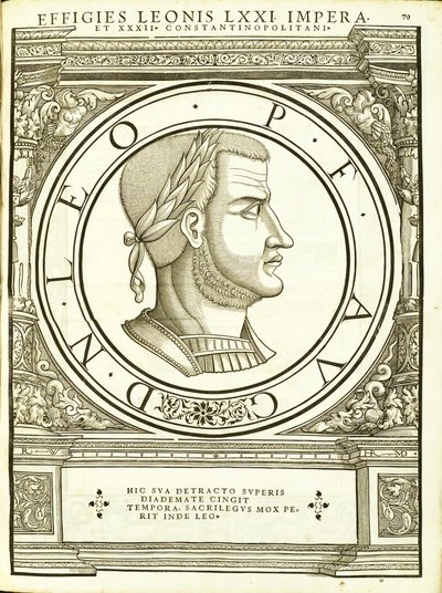 Leo IV, kuvitus teoksesta "Kaiken idän ja lännen Rooman keisarit" tekijältä Hans Rudolf Manuel Deutsch