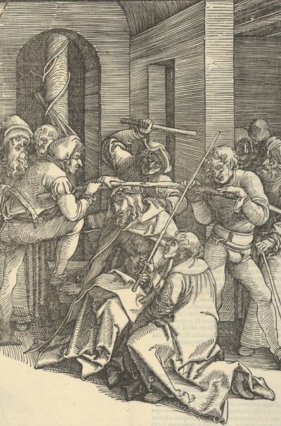 Orjantappuroilla kruunattu Kristus, Herramme Jeesuksen Kristuksen kärsimyksen peilistä, 1507. tekijältä Hans Schäufelein the Elder