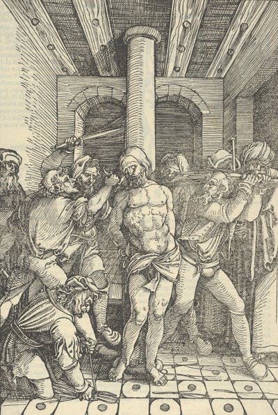 Kristus ruoskittu, Herramme Jeesuksen Kristuksen kärsimyksen peilistä, 1507. tekijältä Hans Schäufelein the Elder