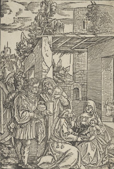 The Adoration of the Magi, Ewangeli ja Epistle, 1512. tekijältä Hans Schäufelein the Elder