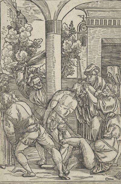 Liputus, kirjasta The Life of Christ, n. 1511-12. tekijältä Hans Schäufelein the Elder
