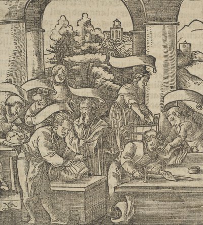 The Making of Armours, Hymmelwagenista kuka elää hyvin..., 1517. tekijältä Hans Schäufelein the Elder