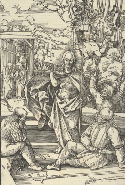 Ylösnousemus, Herramme Jeesuksen Kristuksen kärsimyksen peilistä, 1507. tekijältä Hans Schäufelein the Elder