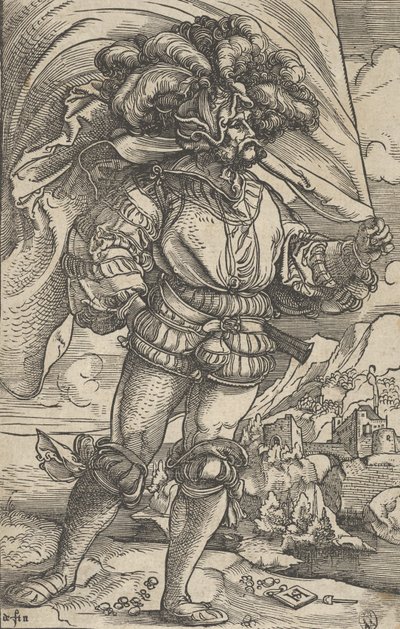 Standard Bearer, n. 1515. tekijältä Hans Schäufelein the Elder