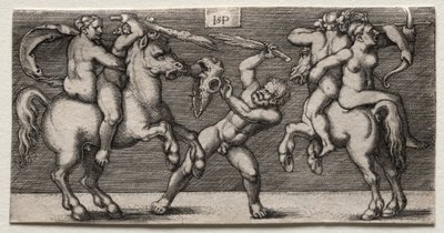 Kolmen miehen taistelu, 1546-1547. tekijältä Hans Sebald Beham