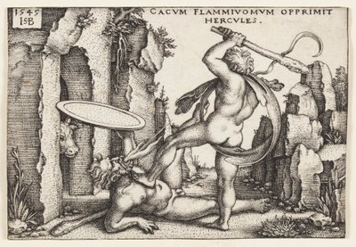Hercules ja Cacus tekijältä Hans Sebald Beham
