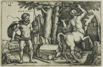 Hercules ja Nessus tekijältä Hans Sebald Beham