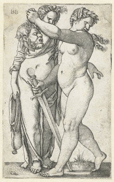 Judith Holofernesin pään ja palvelijan kanssa tekijältä Hans Sebald Beham