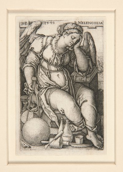 Melencolia tekijältä Hans Sebald Beham