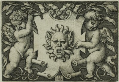 Two Genii -koriste maskilla tekijältä Hans Sebald Beham
