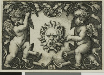 Two Genii -koriste maskilla tekijältä Hans Sebald Beham